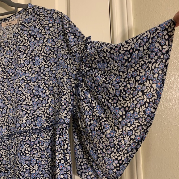 Mi Ami from Francesca’s Boutique - Navy Blue Ditsy Floral Dress - Picture 5 of 6